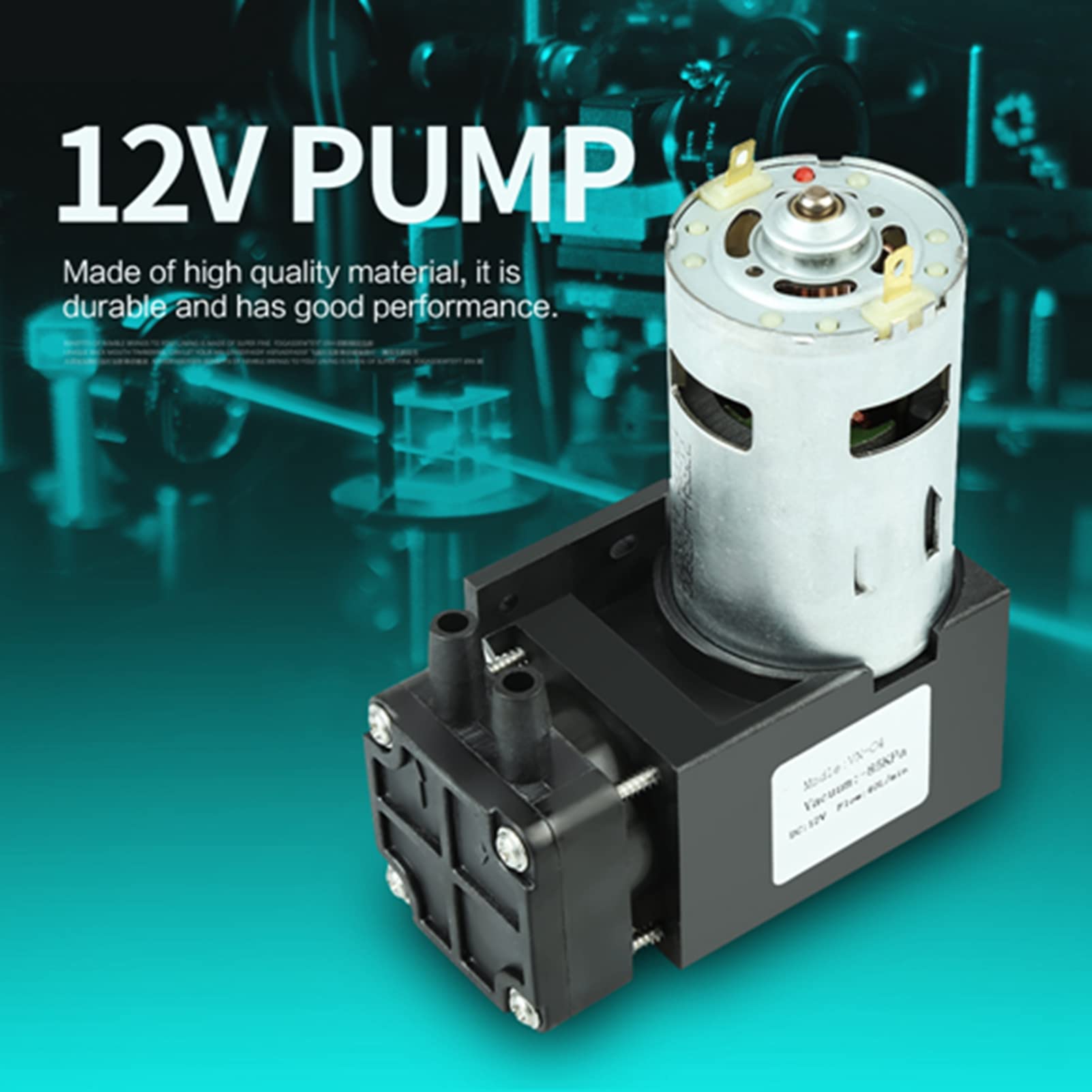 Bomba De Vacío Sin Aceite 12V 42W 85KPa 40L/min Vacío Pump Para De Frenos Y Climatización