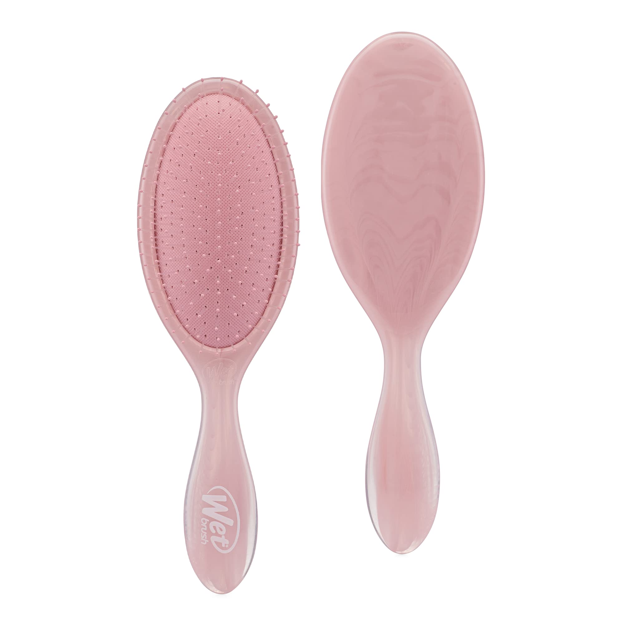 Wet Brush Original Detangler Hair Brush - Natural Marble, Dusty Rose - Comb for Women, Men and Kids - Wet or Dry - Natural, Straight, Thick and Curly Hair - Pain-Free for All Hair Types