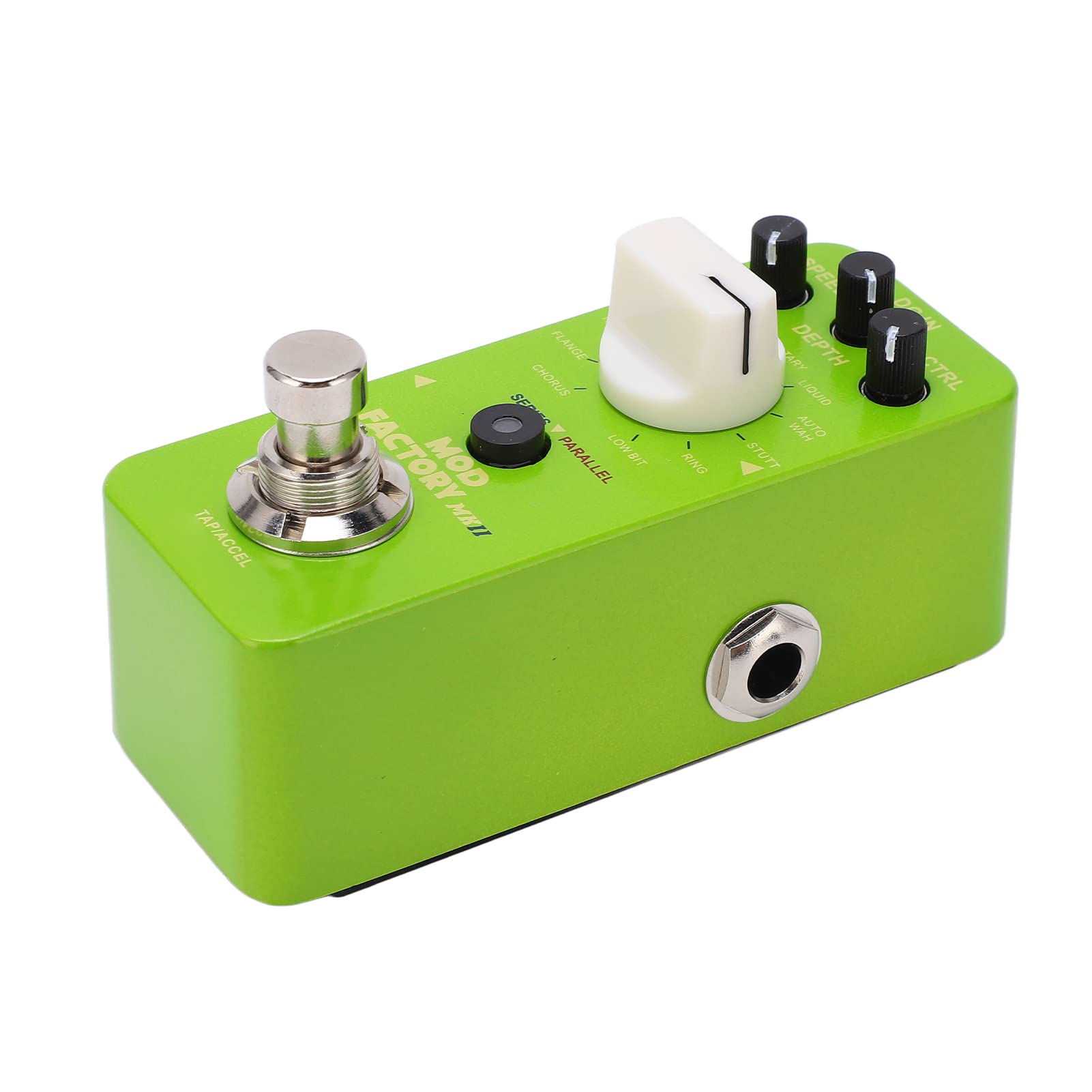 Yctze Pedal de Pie de Modulación de 11 Efectos con Carcasa de Metal para Guitarristas, Efectos de Sonido Versátiles para Uso en Vivo y de Estudio