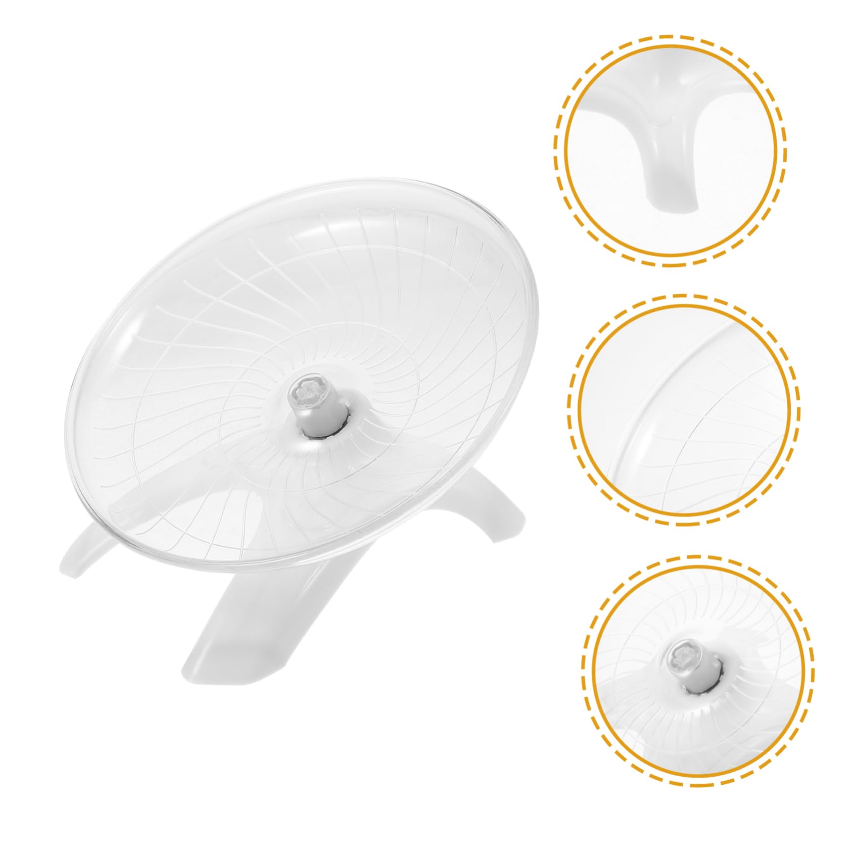 INOOMP 3piezas Rueda De Ejercicio Silenciosa para Hámster y Pequeños Roedores para Hámsters Chinchillas y Ardillas Accesorio De Cuidado para Mascotas Pequeñas Diseño Ergonómico y