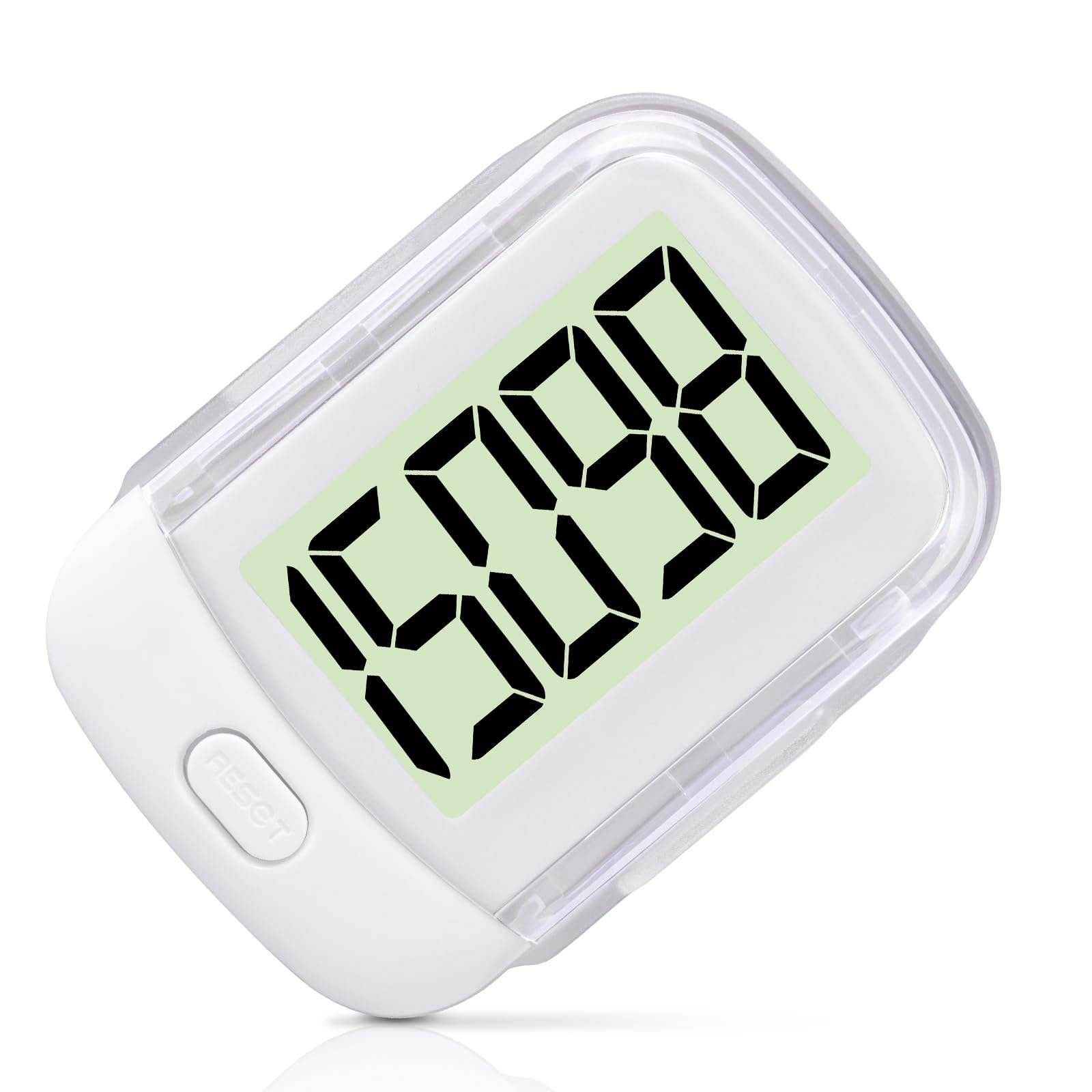 Flintronic Pedometro Contapassi da Passeggio, 3D Contapassi Elettronico Accuratamente, Pedometro Sportivo Portatile con Cordino a Clip per Bambini/Fitness Uomo/Donna/Anziani