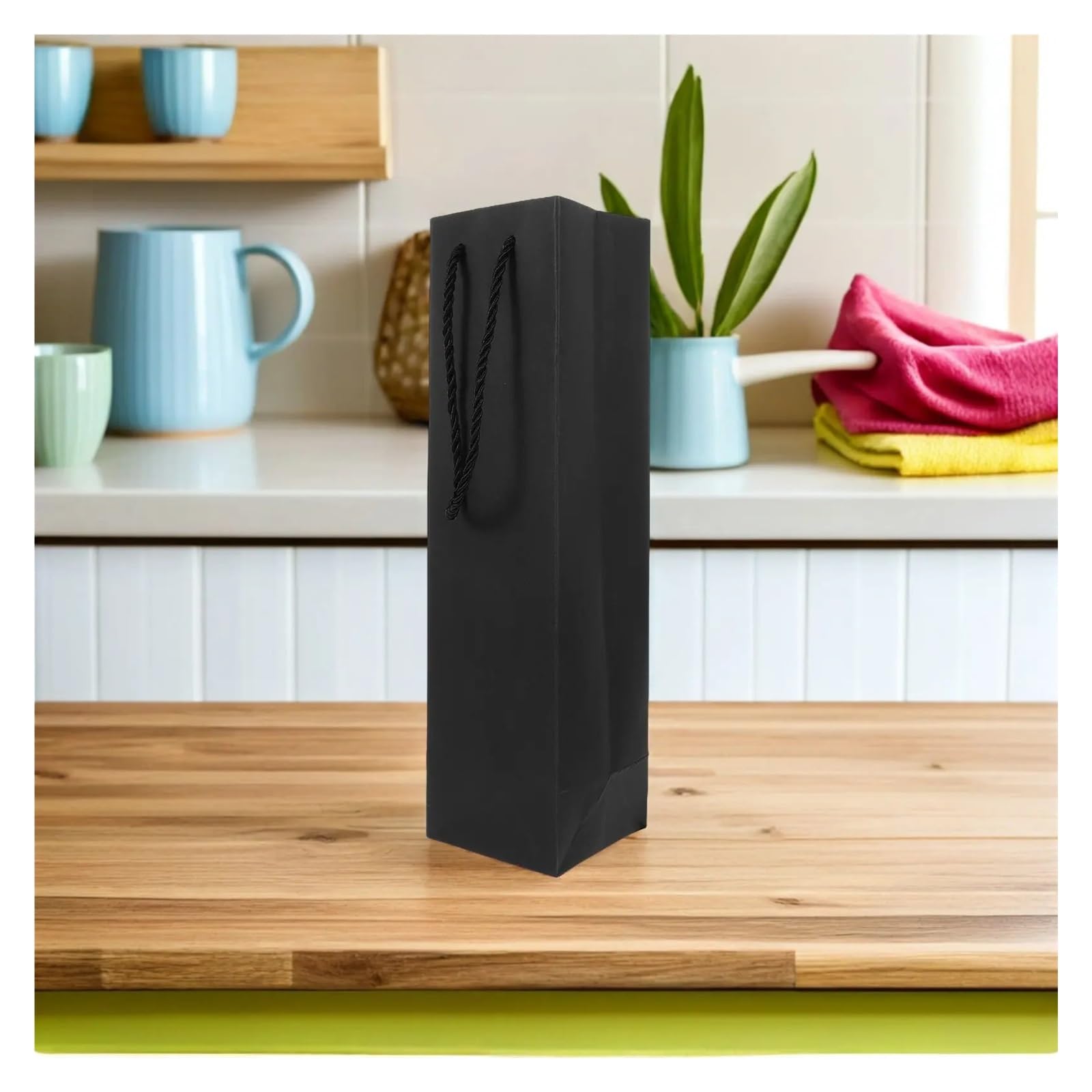 Weinflaschenbeutel, wiederverwendbar, Kraftpapier, Weihnachtsmotiv, stabiler Griff, elegantes, minimalistisches Geschenk zur Aufbewahrung von Wein, 20 Stück