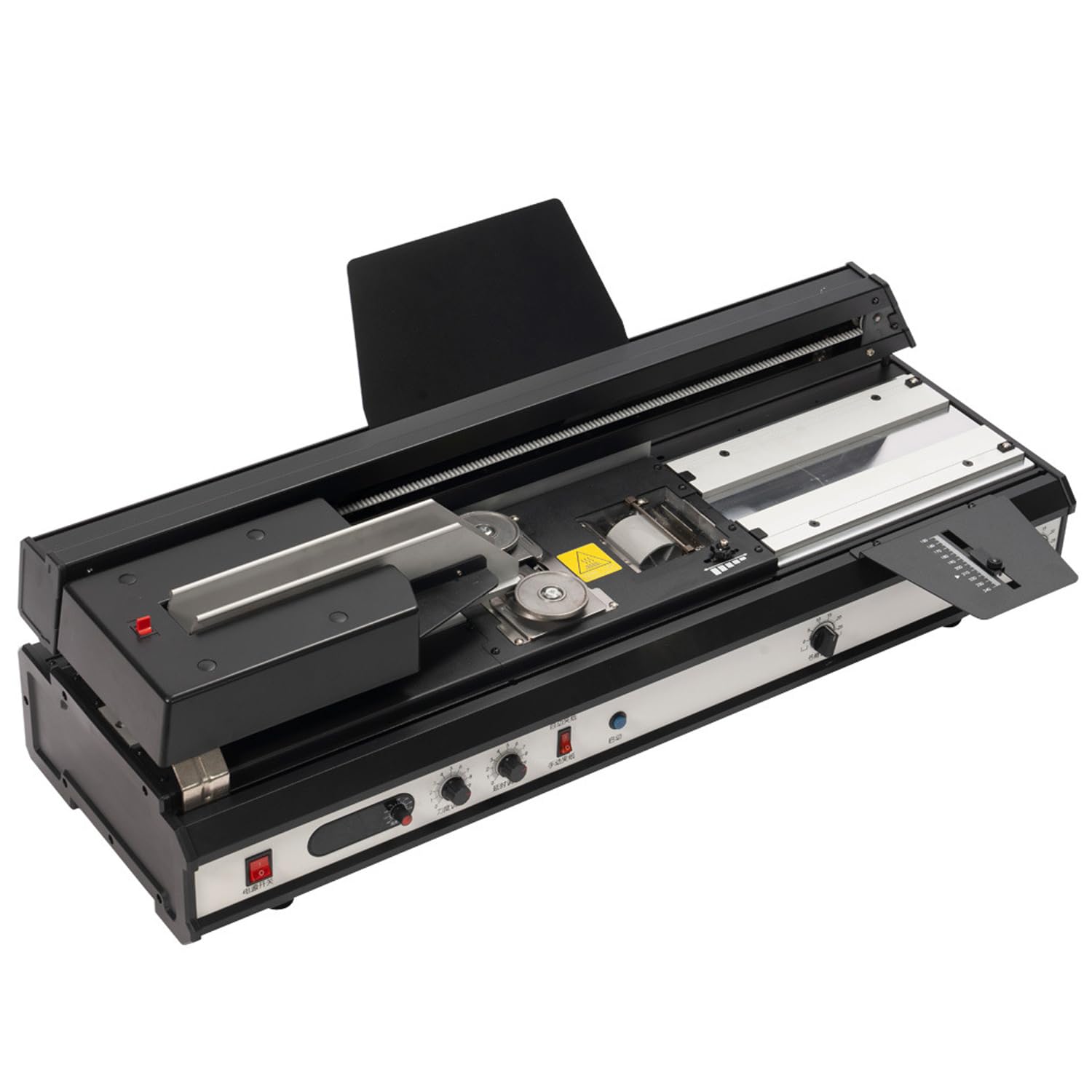 WHOOLEFUN 40MM Hot Melt Glue Binding Machine, A4 Tender Book Document Binder, 250 Books/Hour, Milling Paper Depth Adjustable, for Office, Print Shops