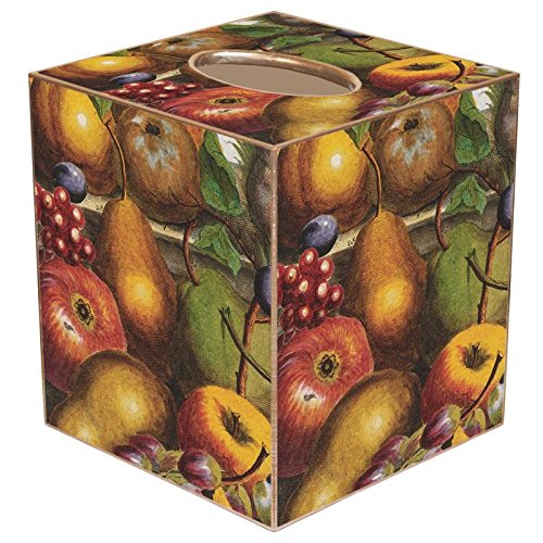 Harvest Fruit Paper Mache Tissue Box Cover