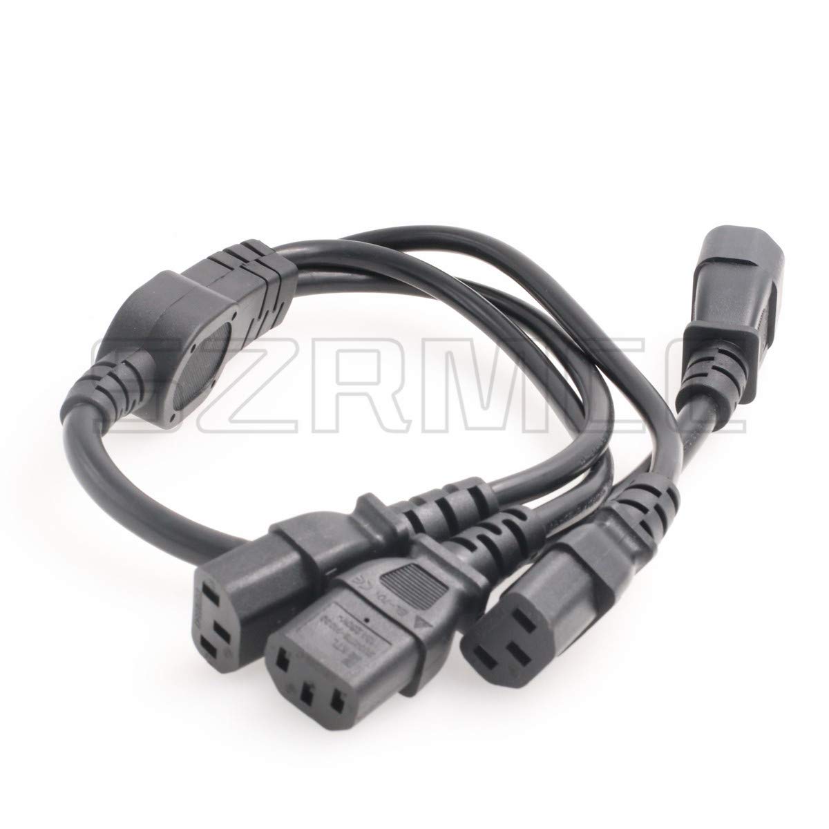 Wij Top C14 naar C13 Schuko CEE7 Y Splitter Stroomkabel Enkele C14 Mannelijke naar C13 CEE7 Vrouwelijke Server UPS Kabel Cord