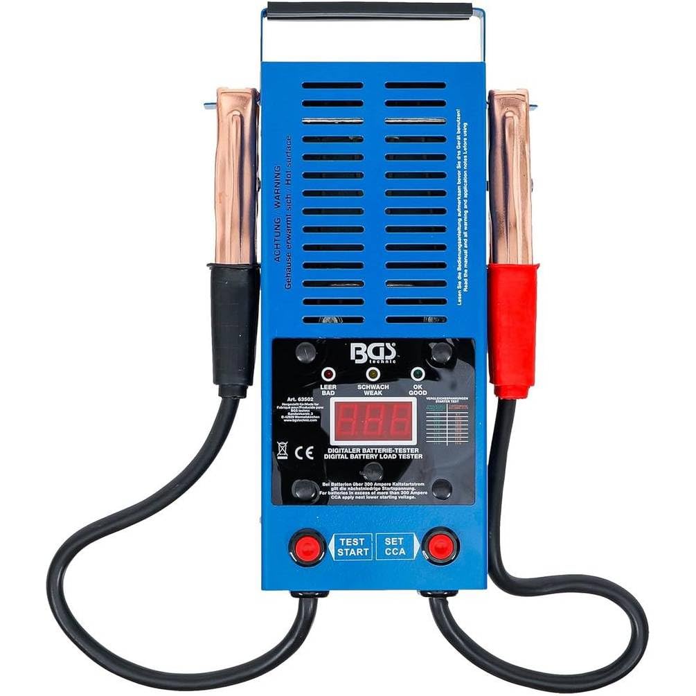 D-Work Digitaler Batterietester – 18,5 x 9,6 x 31,9 cm – präzise und einfach zu bedienen, Pro, 12 V