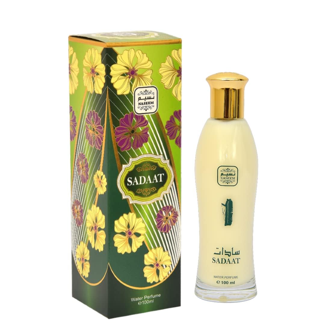 Naseem Sadaat Aqua 100ml - Luxury Non Alcoholic Perfume Spray with Jasmine, Patchouli, and Sandalwood - Long Lasting, Hypoallergenic Fragrance for Sensitive Skin