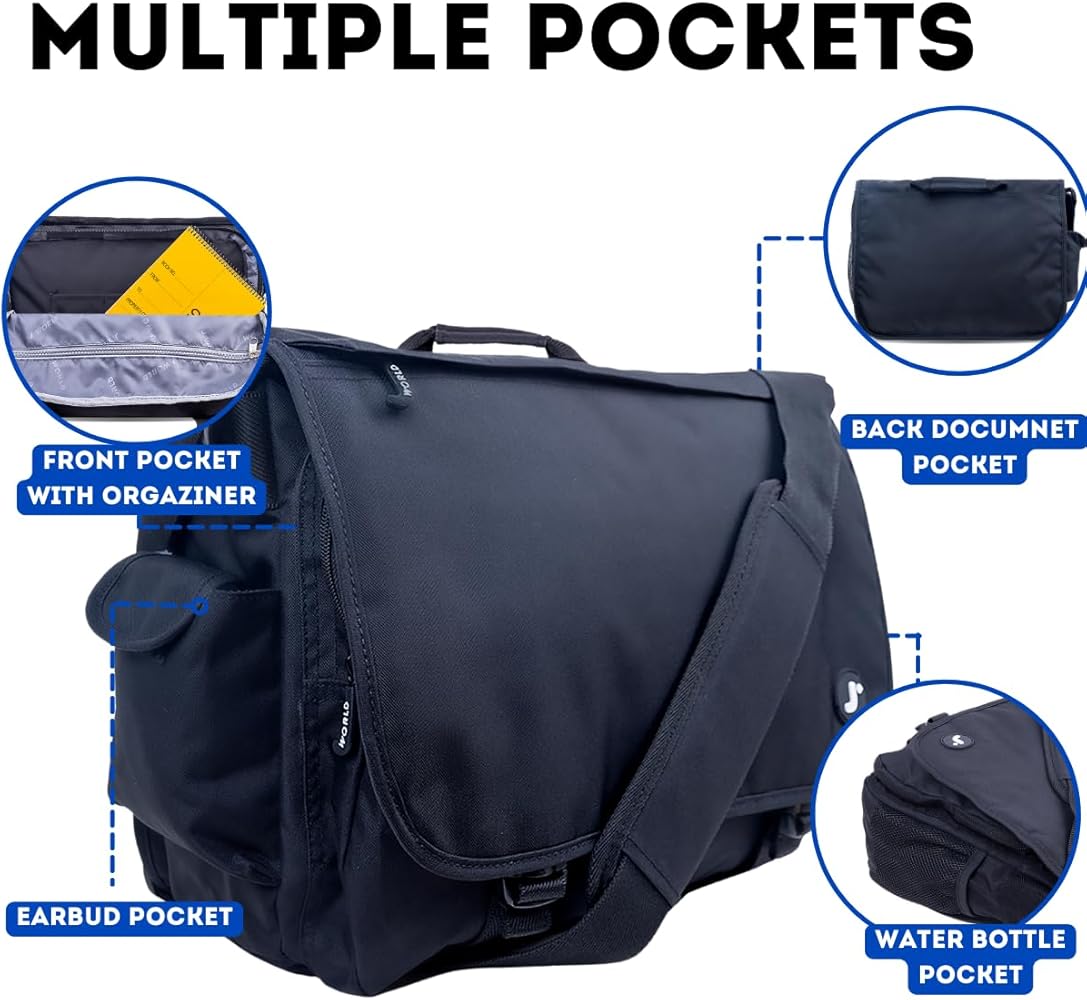 J World New York Unisex Kids Thomas Laptop Messenger - Foto 11