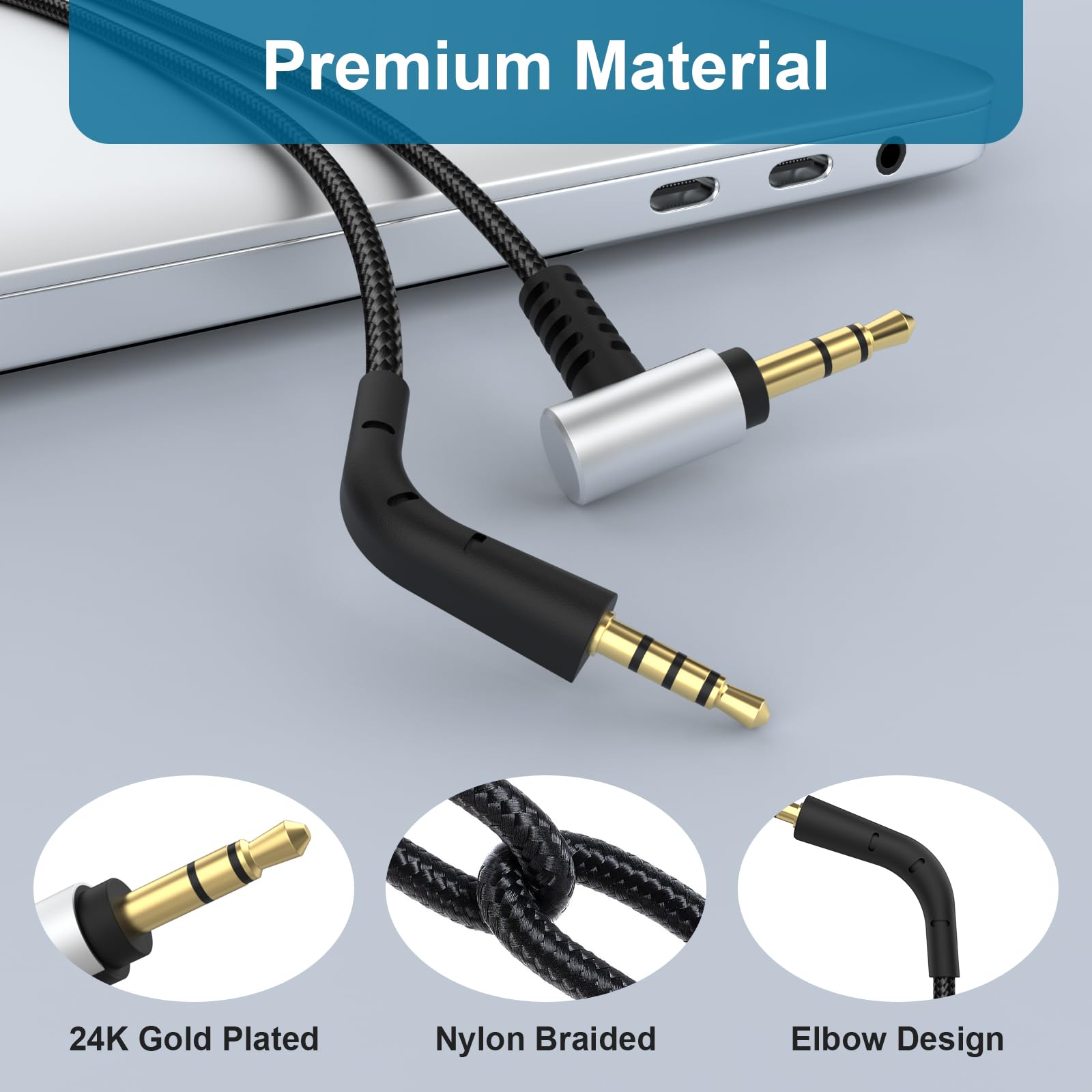 Bowers Wilkins OKULI Replacement Audio Cable Compatible With - Main Image