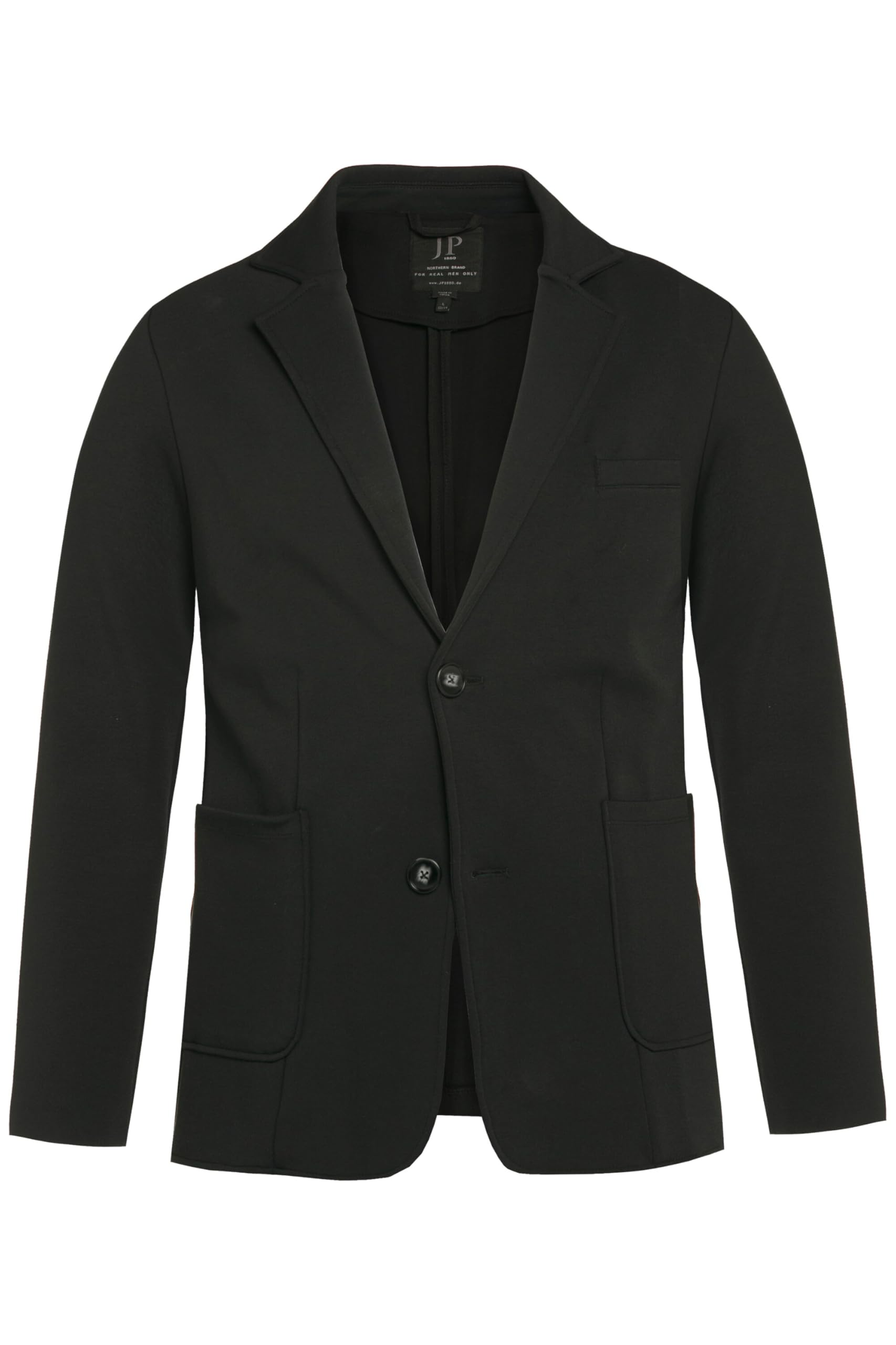 JP 1880 Męskie duże rozmiary, ponadgabarytowe, odzież męska, L-8XL, marynarka dżersejowa New York, FLEXNAMIC®, Business, zestawy konstrukcyjne, do 8 XL 806498, czarny, 4XL
