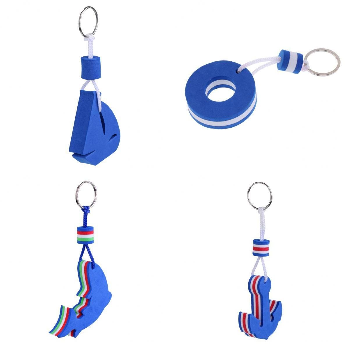 FLAWISH 4 Pieces/Pack Floating Key Chain Key Ring Buoyant Keychain Boating Sailing Keyfob Key
