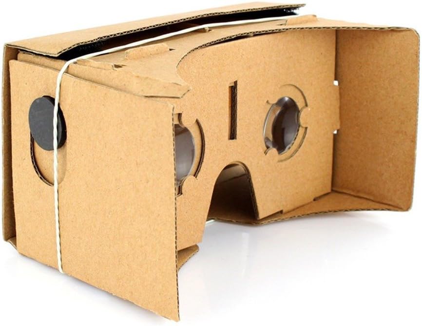 Topicker High Quality Complete Parts for Google Cardboard Virtual Reality Project - Biconvex Lenses, Neodymium Magnet, Ceramic Magnet, Velcro Strips, Rubber Band And Box