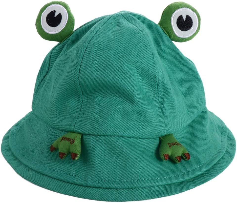 Cute Frog Bucket Hat for WomenMen, Outdoor Beach Kuwait Ubuy