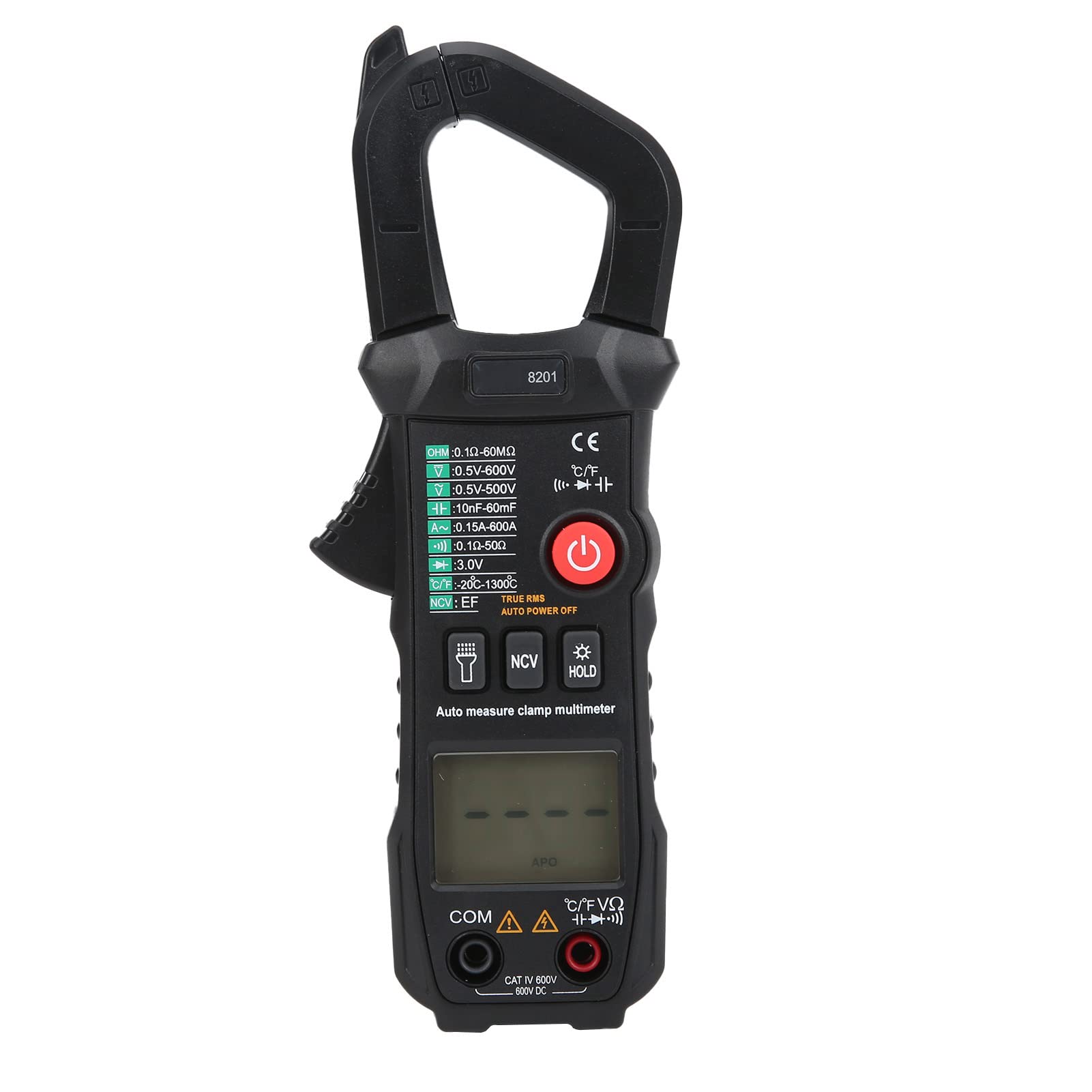 Pince Ampèremétrique ET8201, Multimètre D'identification Automatique de Haute Précision pour la Mesure de L'énergie électrique, Petit et Léger, Portable
