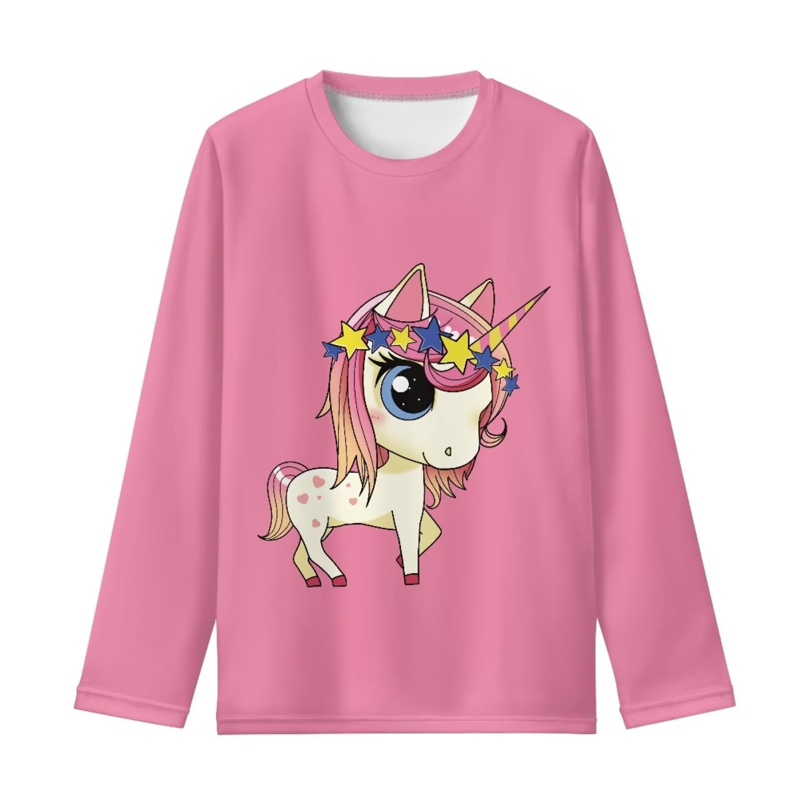 Long Sleeve Shirts for Girls Casual Crewneck Tops Fall Winter Outfits for 3-16 Years Old