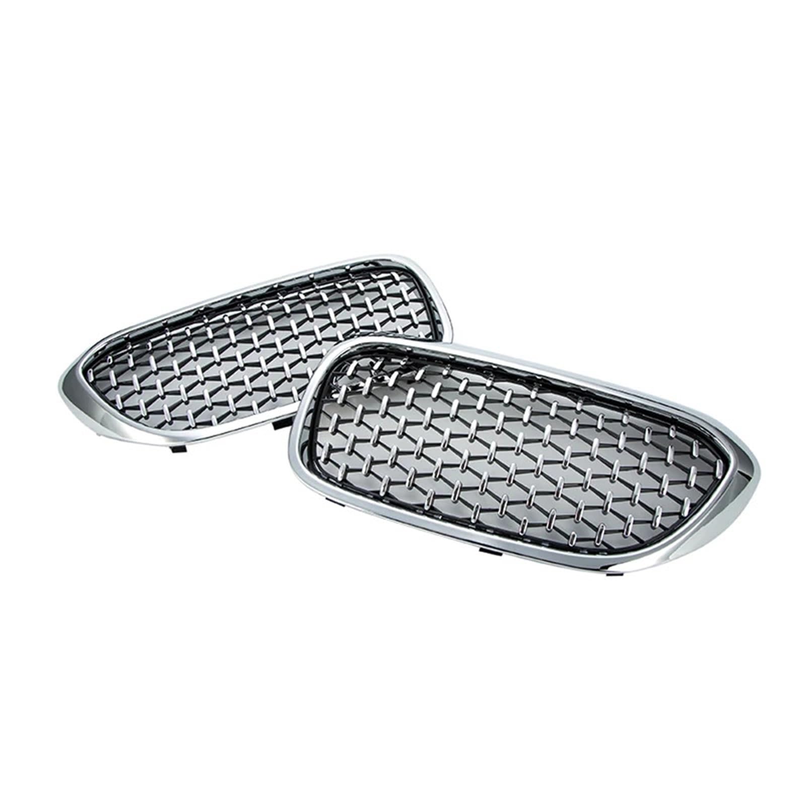 Przednie kratki pasujące do BMW serii 5 G30 Sedan G31 Wagon 2017-2020 Przed liftingiem Zamienny zderzak wyścigowy z grillem nerkowym Kratka samochodowa(Chrome)