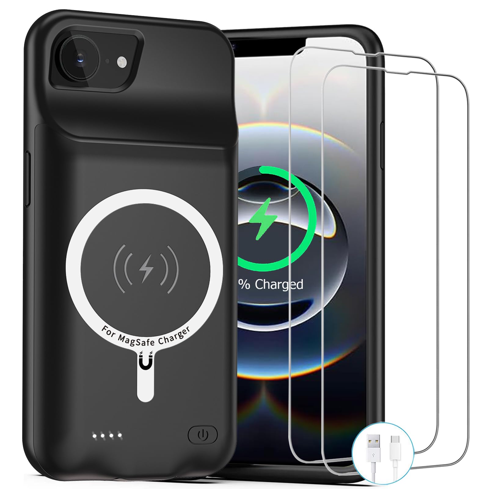 Amazon.com: Battery Case for iPhone 16e, Upgraded 10000mAh