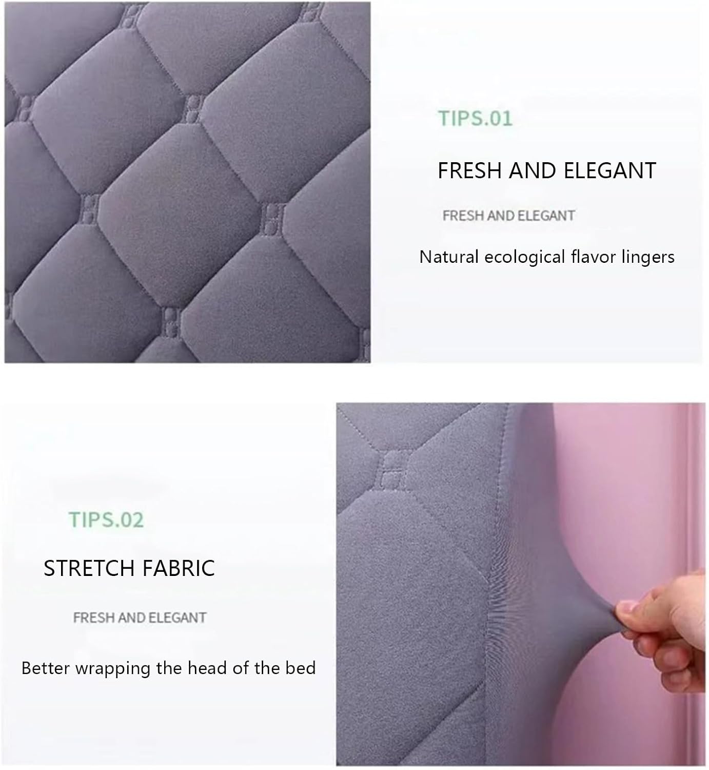 UYSELA Headboard Cover, Headboard Covers for King Size Bed, Headboard Protection Cover Slipcover, Stretch Dustproof Protector Cover