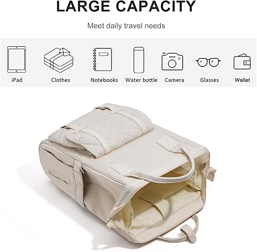 Miniatura 6 de Mochila para pañales, artículos esenciales de viaje, bolsa de maternidad unisex para cambiar, mochila de viaje, A2-beige, Moda