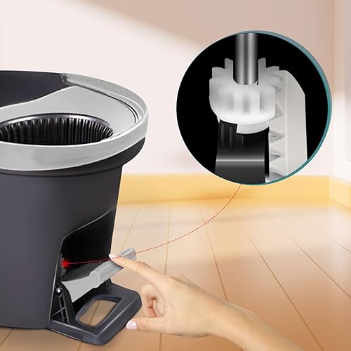 Miniatura 6 de 4 piezas de engranaje de fregona para Ocedar, repuesto de pedal de trapeador de embrague unidireccional, escoba de repuesto para rodamiento de cubo,