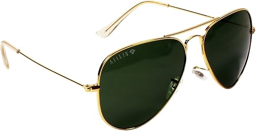 AISLIN® Toughened Glass Aviator Sunglasses for Men & Women (Large | AS-3025)