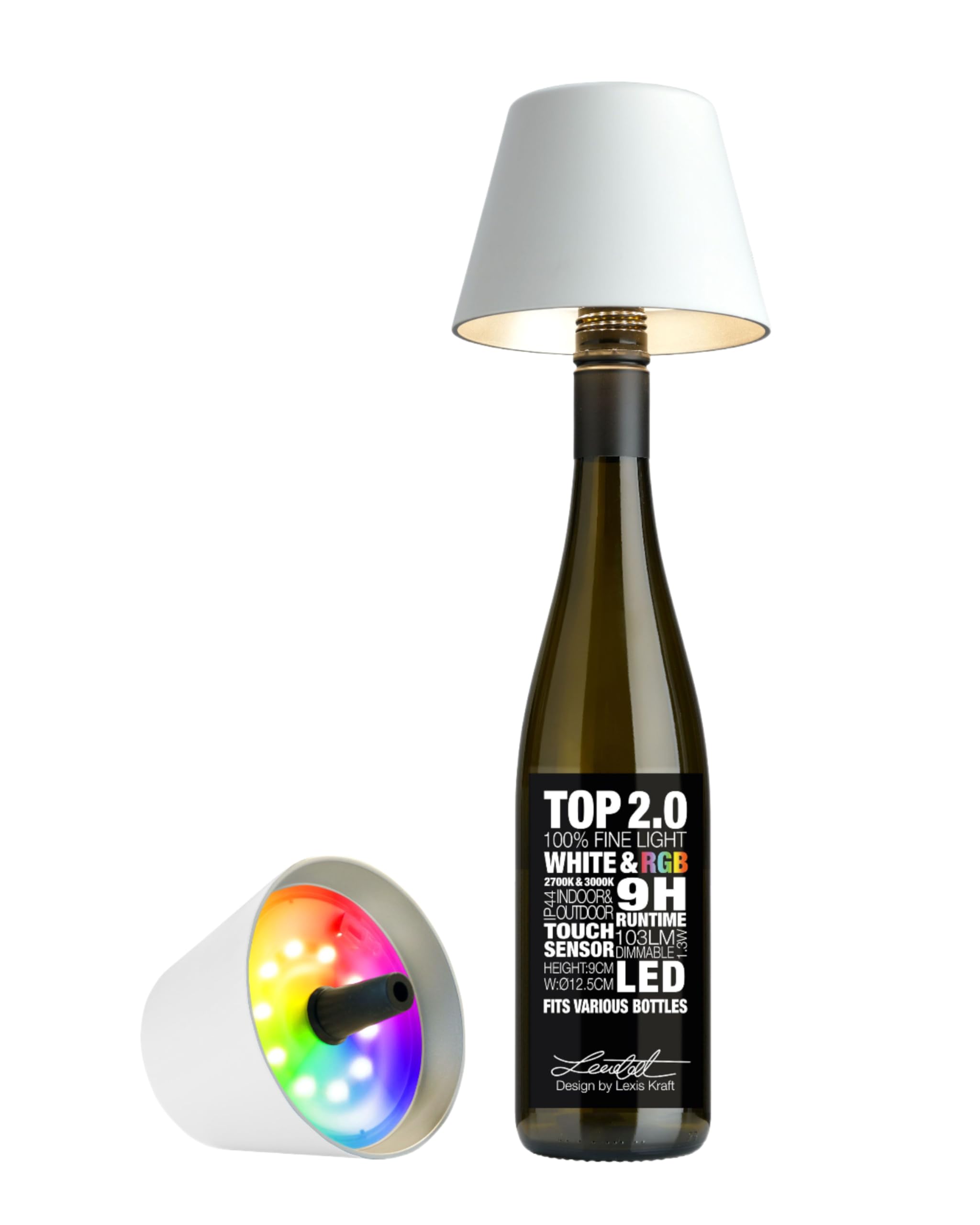 Sompex White and RGB LED Top 2.0 Hat Lamp White