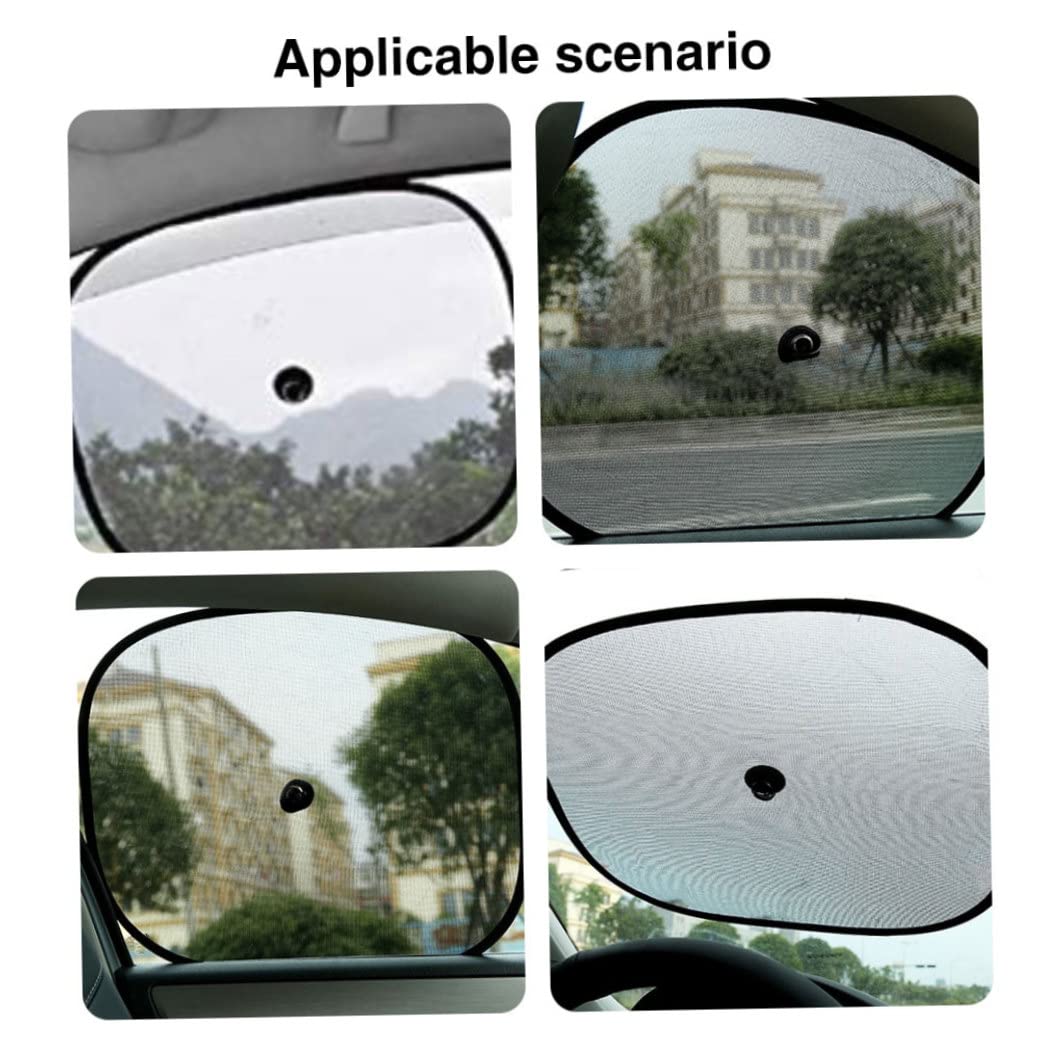 Tazas de succión, 10 Piezas de 4,5 cm de Vidrio pequeñas Tazas de succión con Anillo de tirón, Tazas de succión de Ventana del automóvil, Almohadillas de Sucker para Visor automotriz (Negro)