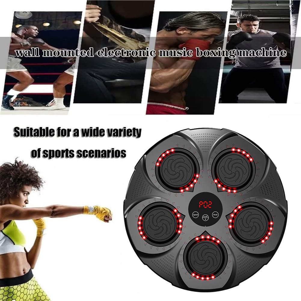 Music Boxing Machine, Musica elettronica Boxing Machine, Musica elettronica da parete Attrezzatura per l'allenamento, Divertimento elettronico intelligente Bluetooth montato a parete Boxing Tr