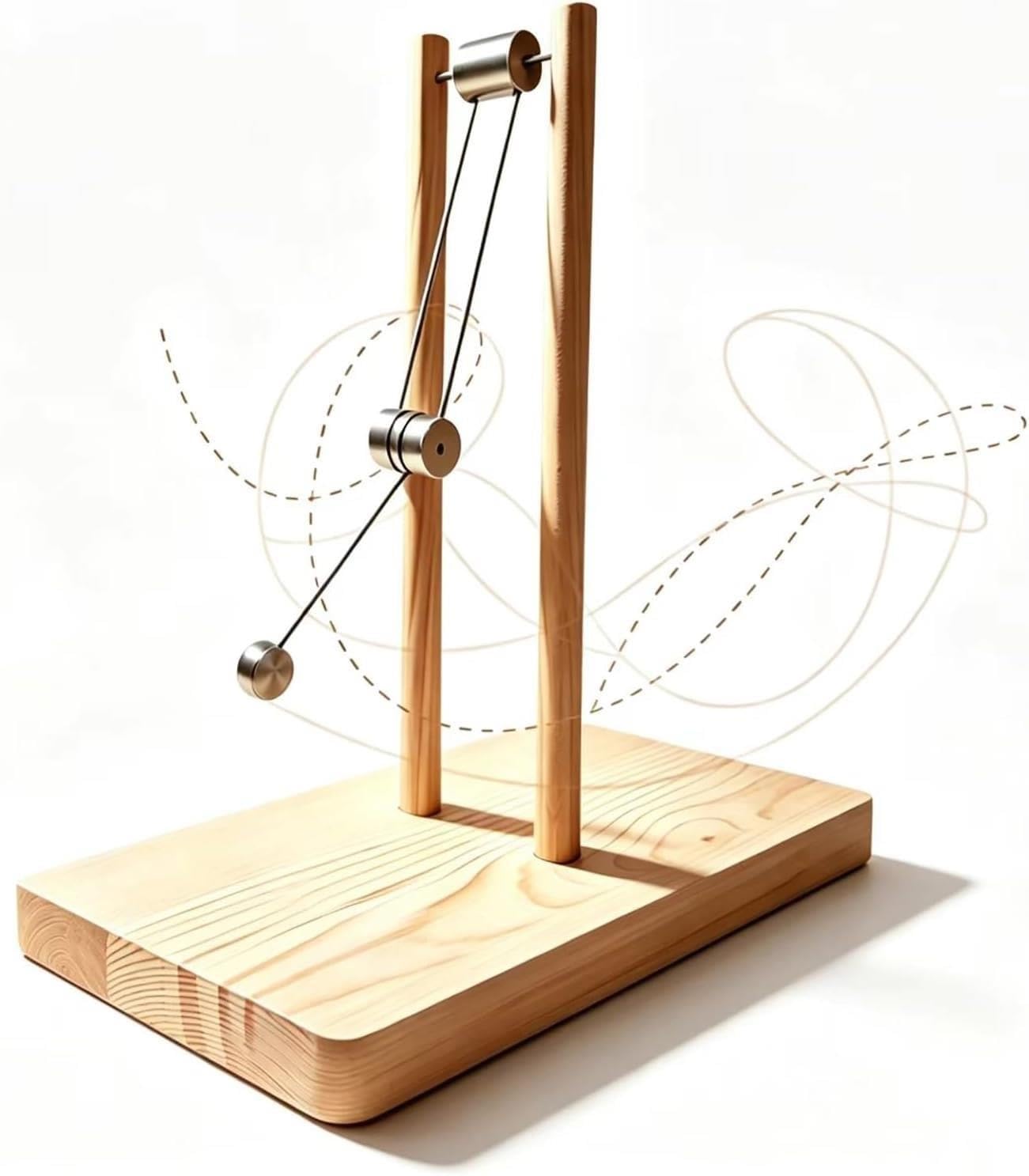 Chaos-Doppelpendel aus Holz, Physik-Demonstrationsmodell