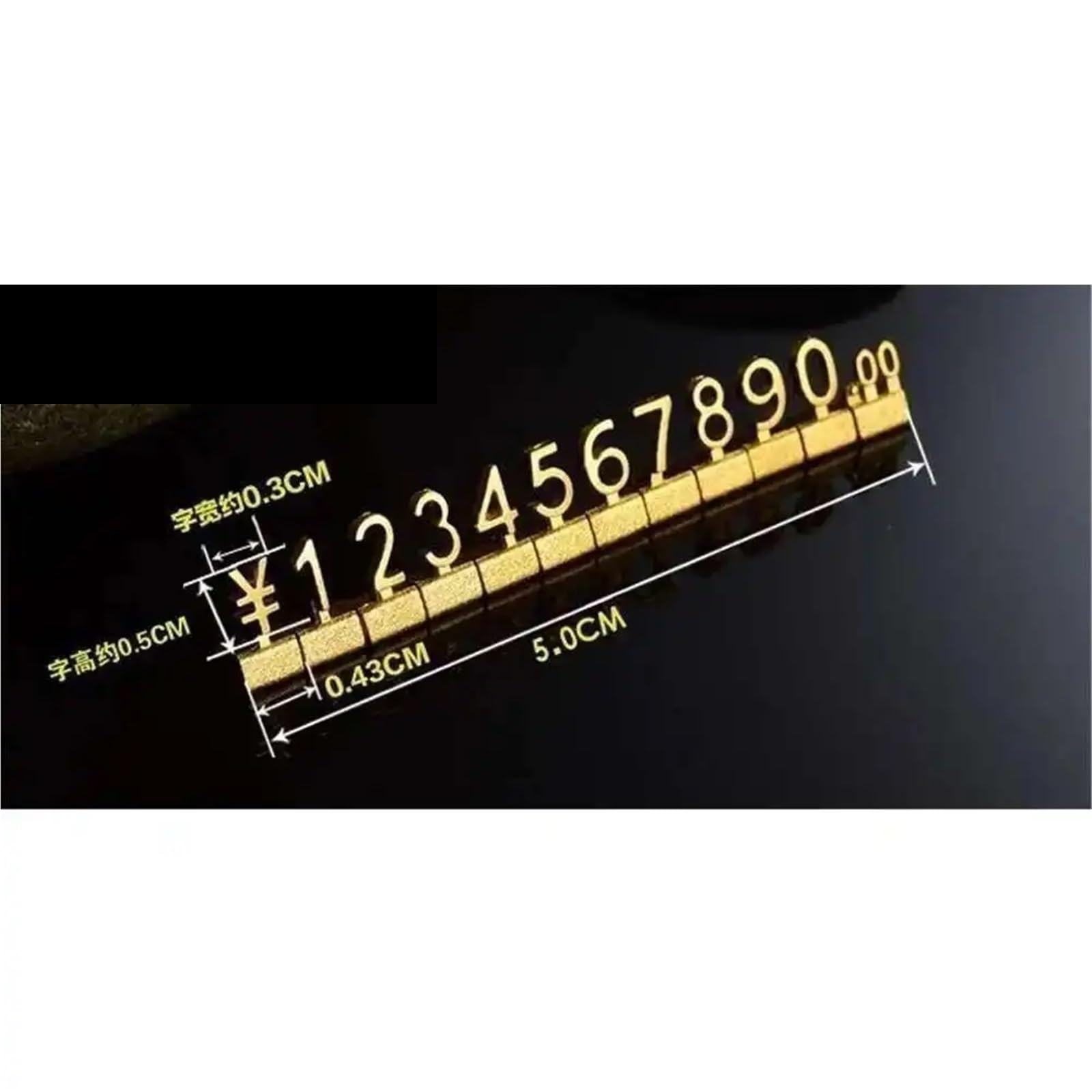 3D-Metall-Preisschild, Würfel für Schmuck, Uhr, Euro-Dollar-Schild