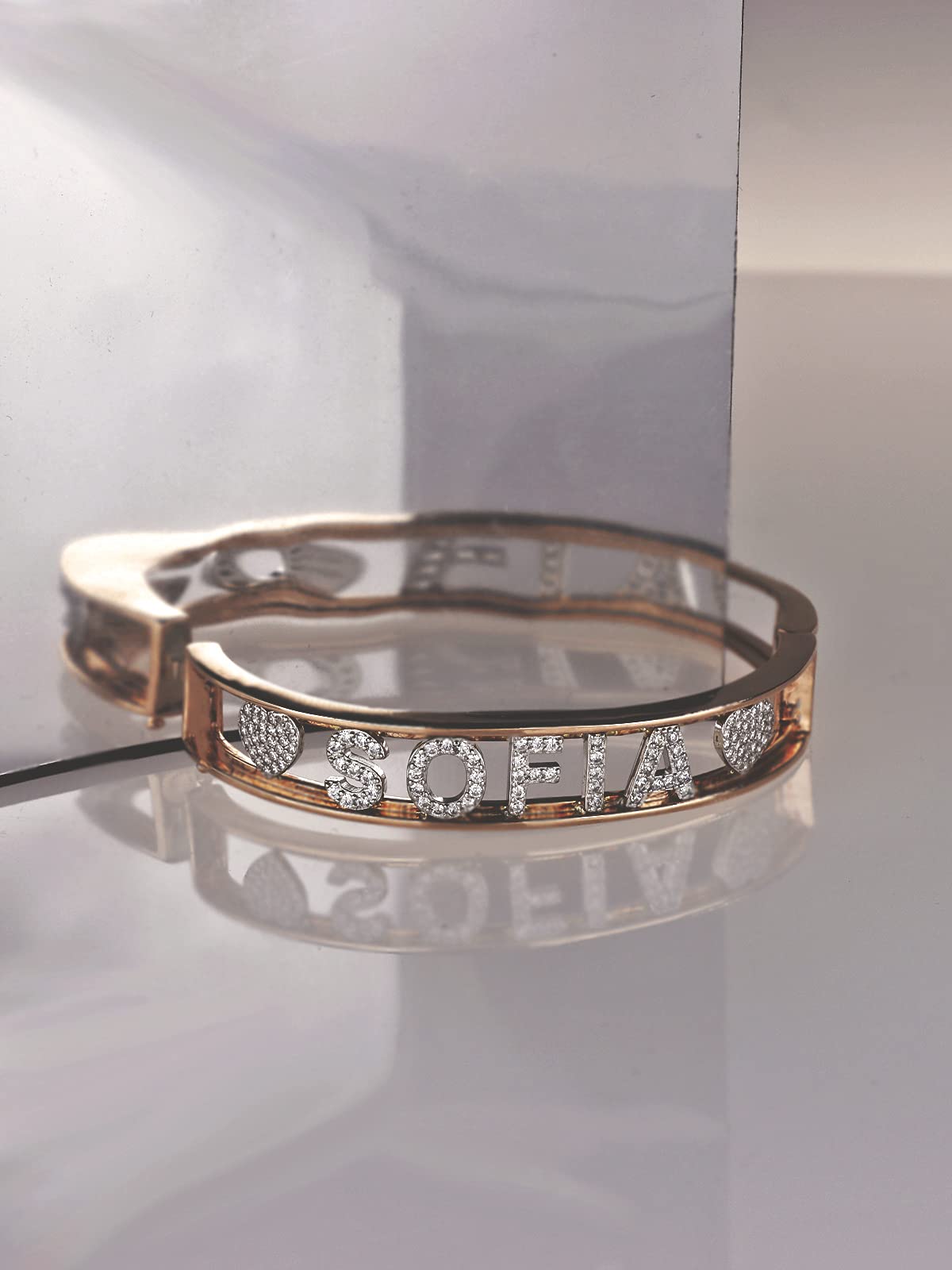 Bracciale Personalizzato con Nome in Argento 925% - Disponibile in più colori e dimensioni - Personalizzabile per Donna Ragazza Bambina - Perfetta Idea Regalo