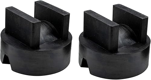 Miniatura 8 de Diseño único universal coche gato soporte almohadilla de elevación piso ranurado marco riel protector protector pellizco soldadura protector goma 2