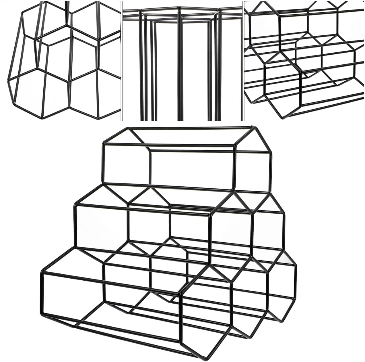 Bottle Rack Honeycomb Stand Countertop Wine Bottle Holder Winerack Decorative Wine Stand