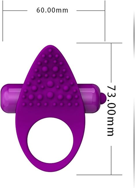 Anillo de pingüino vibrante de silicona, doble vibrador ...