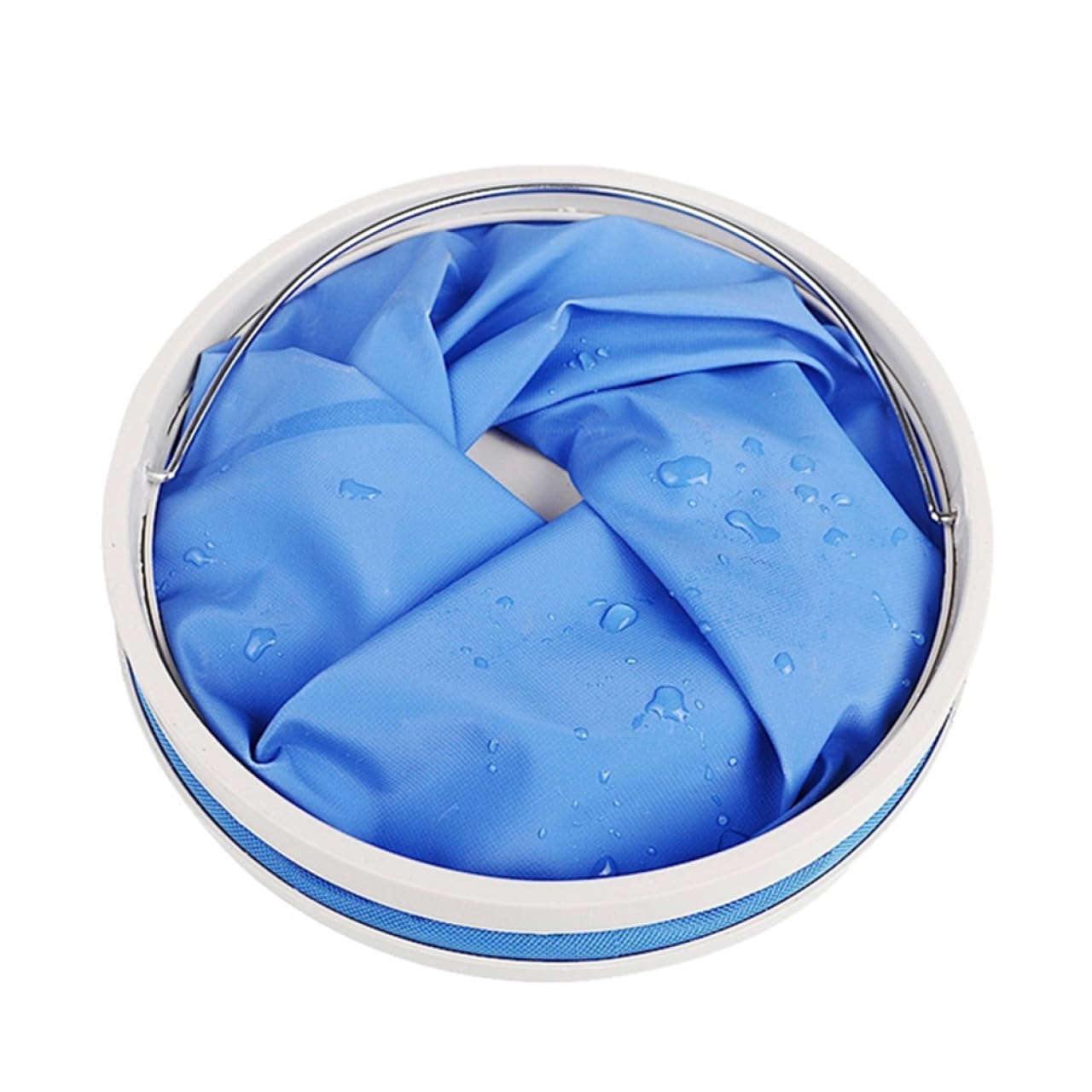 Sosoport 2pièces Seau Pliable Extérieur avec Poignée Robuste pour Randonnée Le Camping Transport Facile pour Eau s Fournitures