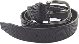 P8982 - Cintura in pelle fatta a mano 'Soleil Du Sud' nera - 35 cm.