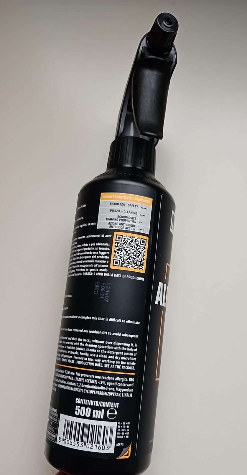 KIT MAFRA MANIAC LINE ALCANTARA CLEANER + SPUGNETTA LUCIDA AUTO + PANNO HEAVY WORK PULIZIA MACCHIE OSTINATE SPORCHI MISTI SU TESSUTI SEDILI