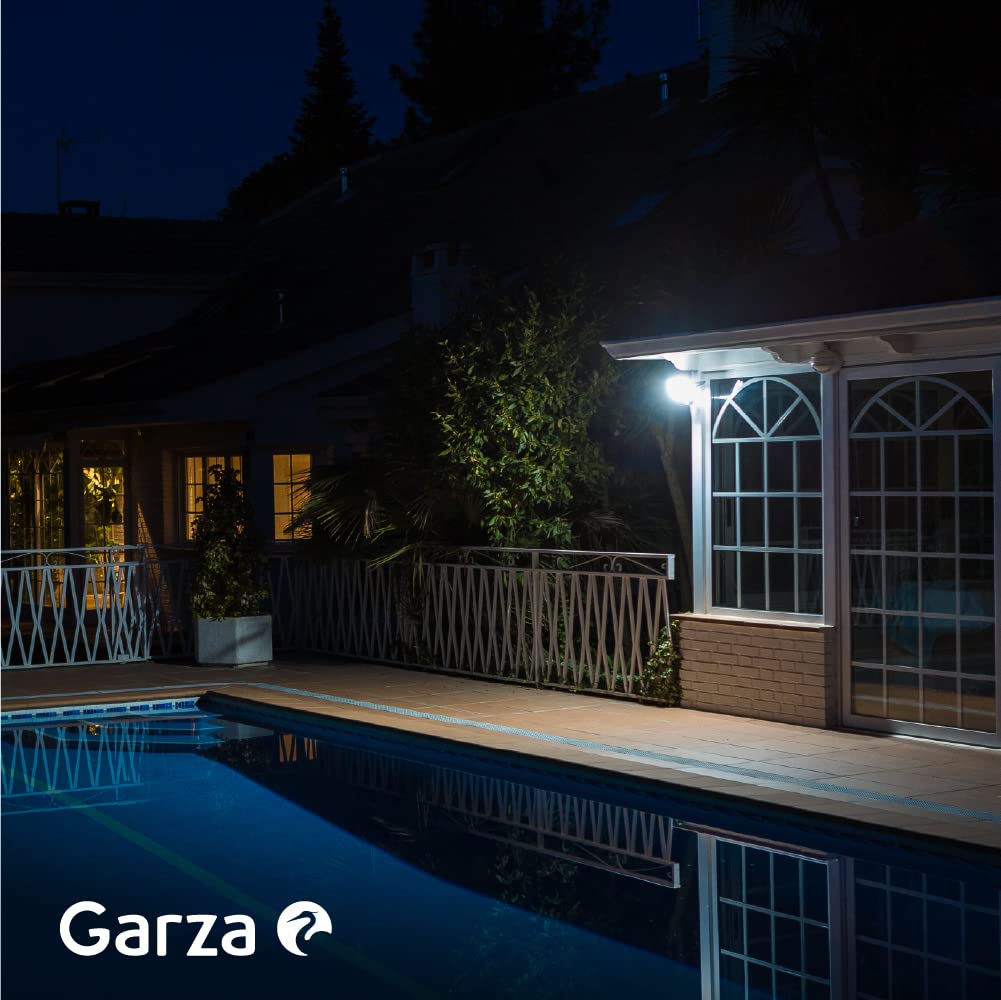 Garza - PACK 4 Focos de exterior LED Extraplano, 30W, 2850 lumenes, Luz Fría 6000K, Proyector LED Impermeable (IP65) para Casa, Jardín, Garaje, Patio