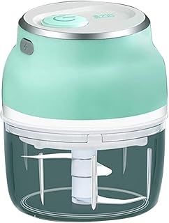 LQG Mini Hachoir à ail électrique, trancheuse et Hachoir Portable 150ML / 230ML avec câble USB, assaisonnement et Hachoir à épices Robot culinaire électrique,150ml