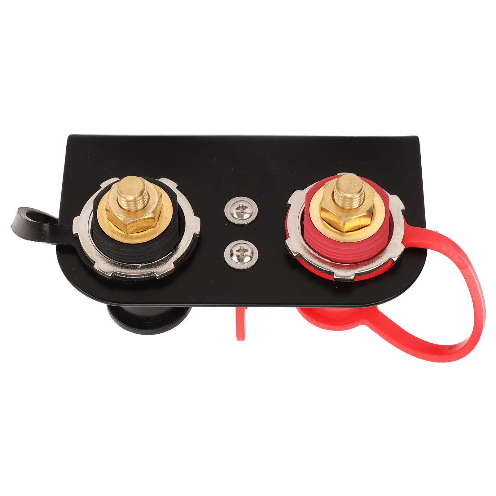 Bornes de Batterie à Distance, Kit de Relocalisation des Bornes de Batterie, Installation Simple, conductivité Supérieure, 2 Couvercles pour Tondeuse, Bateau, UTV, ATV, Voiture,