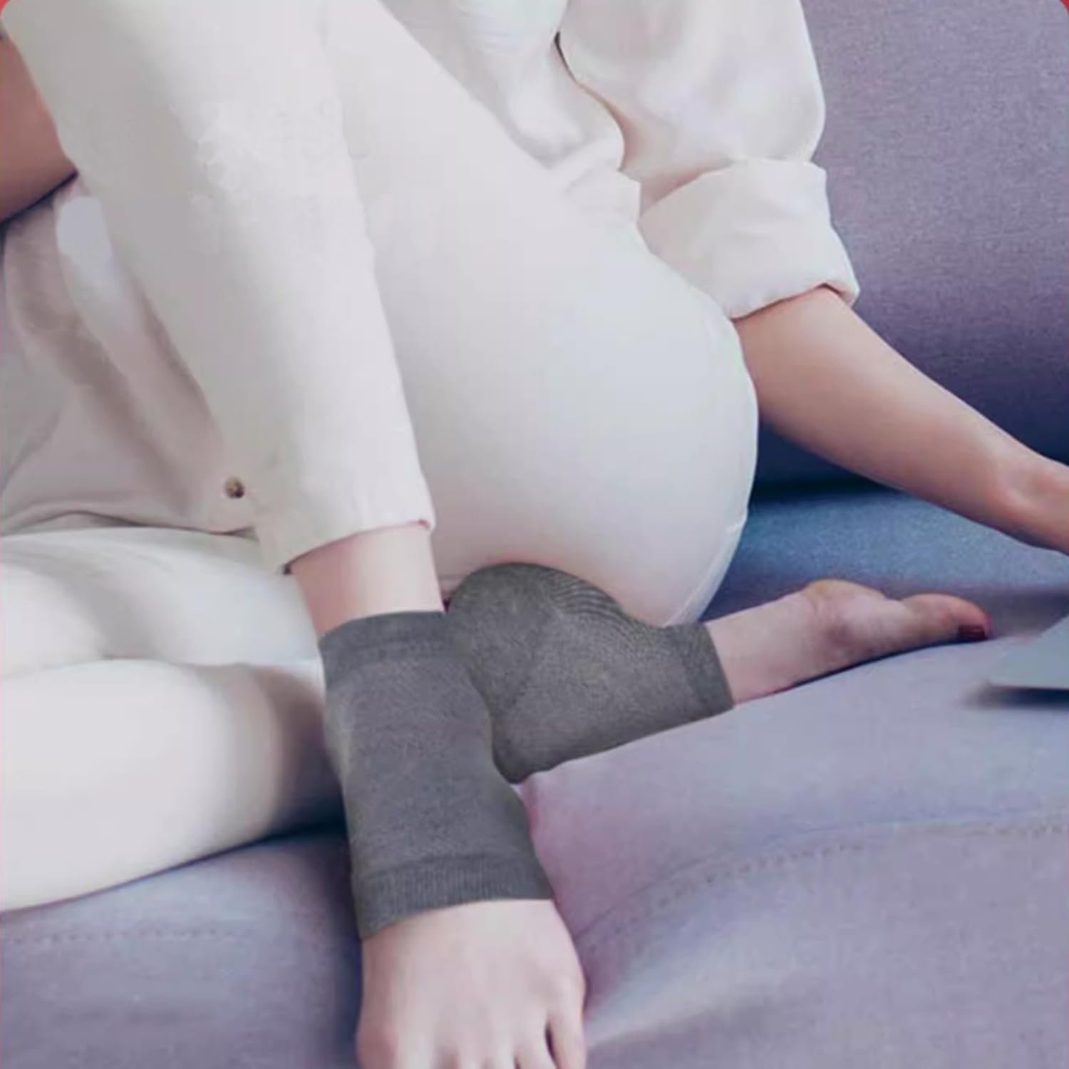 Paquete de 4 calcetines deportivos de silicona para niños con sensibilidad al talón de enfermedades severas, fascitis plantar, espolones de talón, niños 2-7 mujeres 4-8