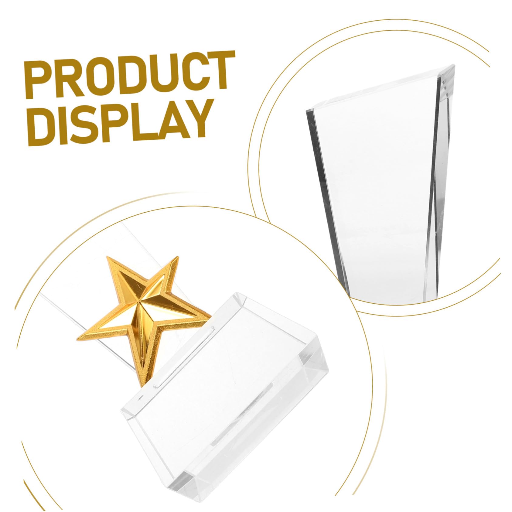 Cabilock de Cristal Creativo Estrella Cinco Puntas Copa Premio Deportivo Personalizable para Competición Fiesta Graduación y Reconocimiento Estudiantil