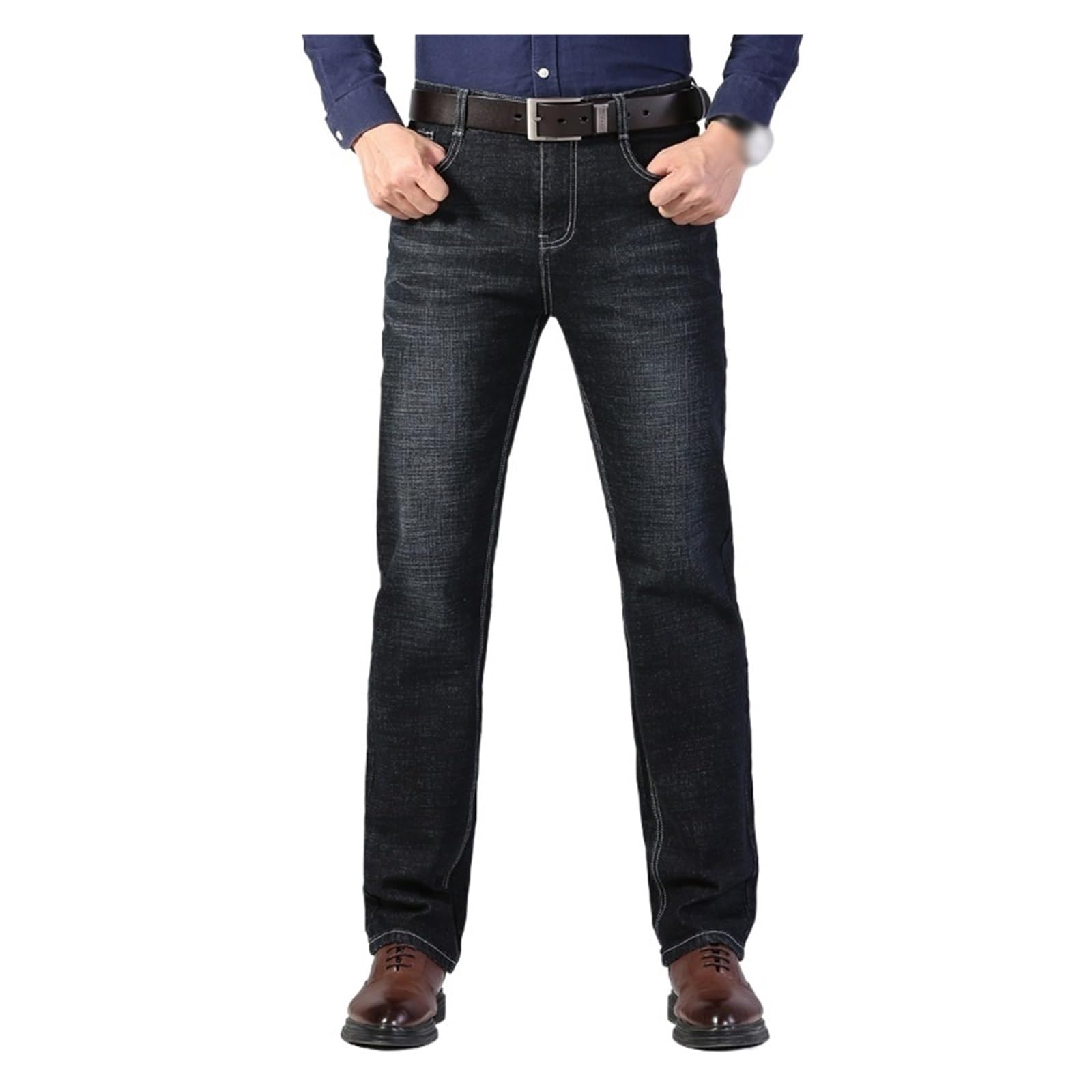 Stretch Regular Fit Jeans Pants Business Casual Premium