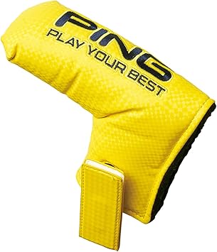 Amazon Co Jp ピン Ping ヘッドカバー Fidlock パターカバー イエロー スポーツ アウトドア