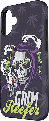 Vista 59 de iPhone 13 Cannabis Weed Marihuana Ganja Hemp Grim Reefer Smoking Gift Case