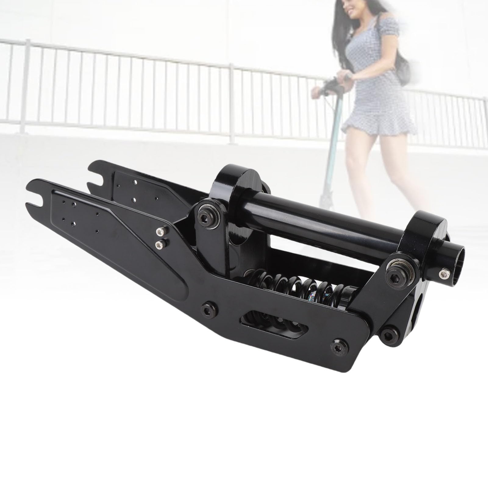 Fourche de Suspension pour Trottinette électrique, kit de Suspension Avant, Amortisseur en Alliage d'aluminium usiné CNC pour Trottinette électrique série M365