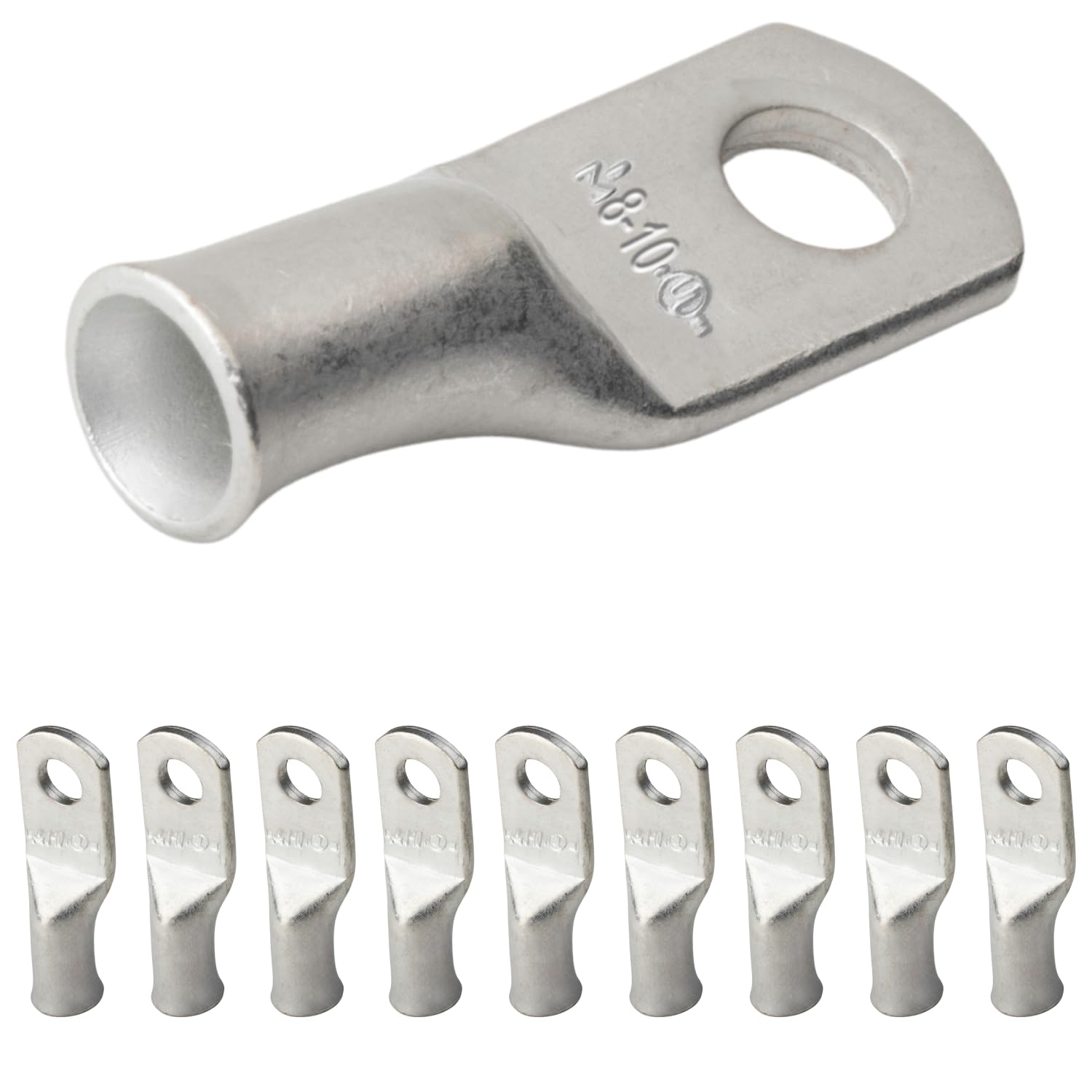 10 TIN PLATED Copper Ring Lug Terminal Connector