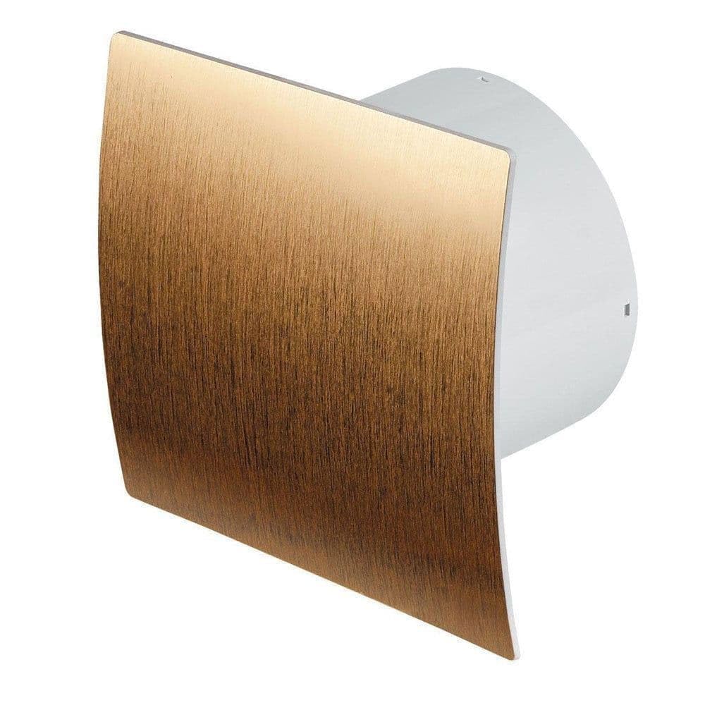 AirTech-UK Bathroom Extractor Fan Escudo Style Gold Front with Timer