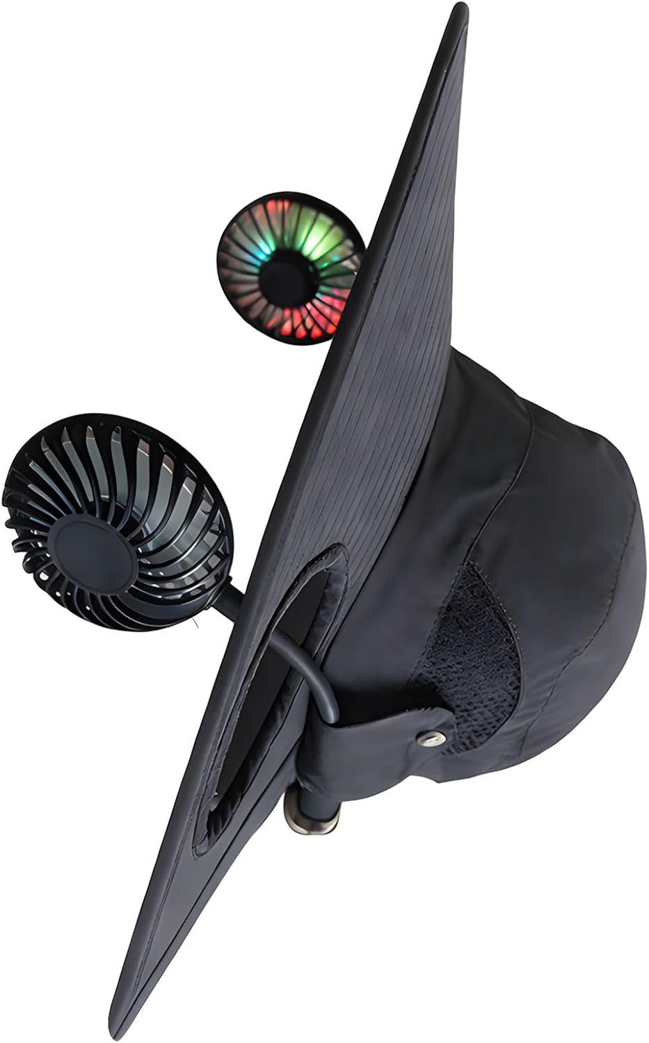 Brimmed Hat with USB Charging Port and Powerful Ventilation for Hot Weather Conditions Adjustable Fan Hat