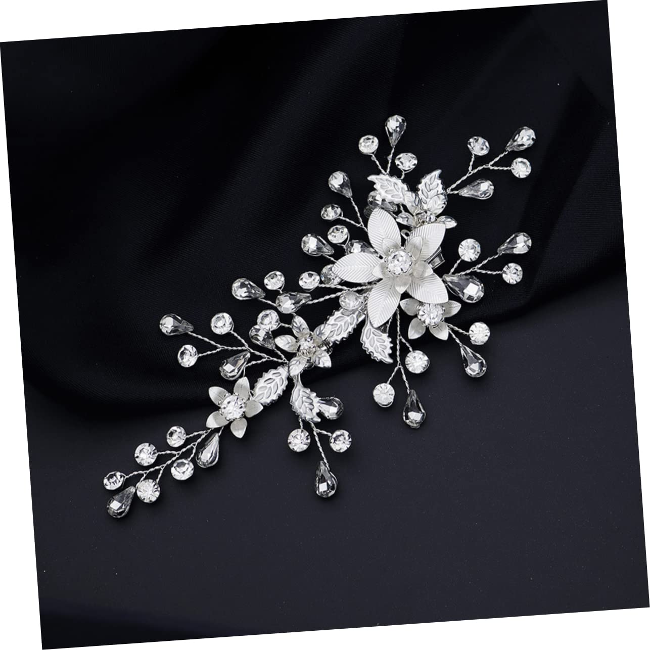 Healeved 5pièces Barrette De Mariage Pour Pince à Cheveux Fleurie Pour Mariée Mariée Ou Demoiselle Accessoire Élégant Et Pratique Pour Cheveux Épais Ou Fins